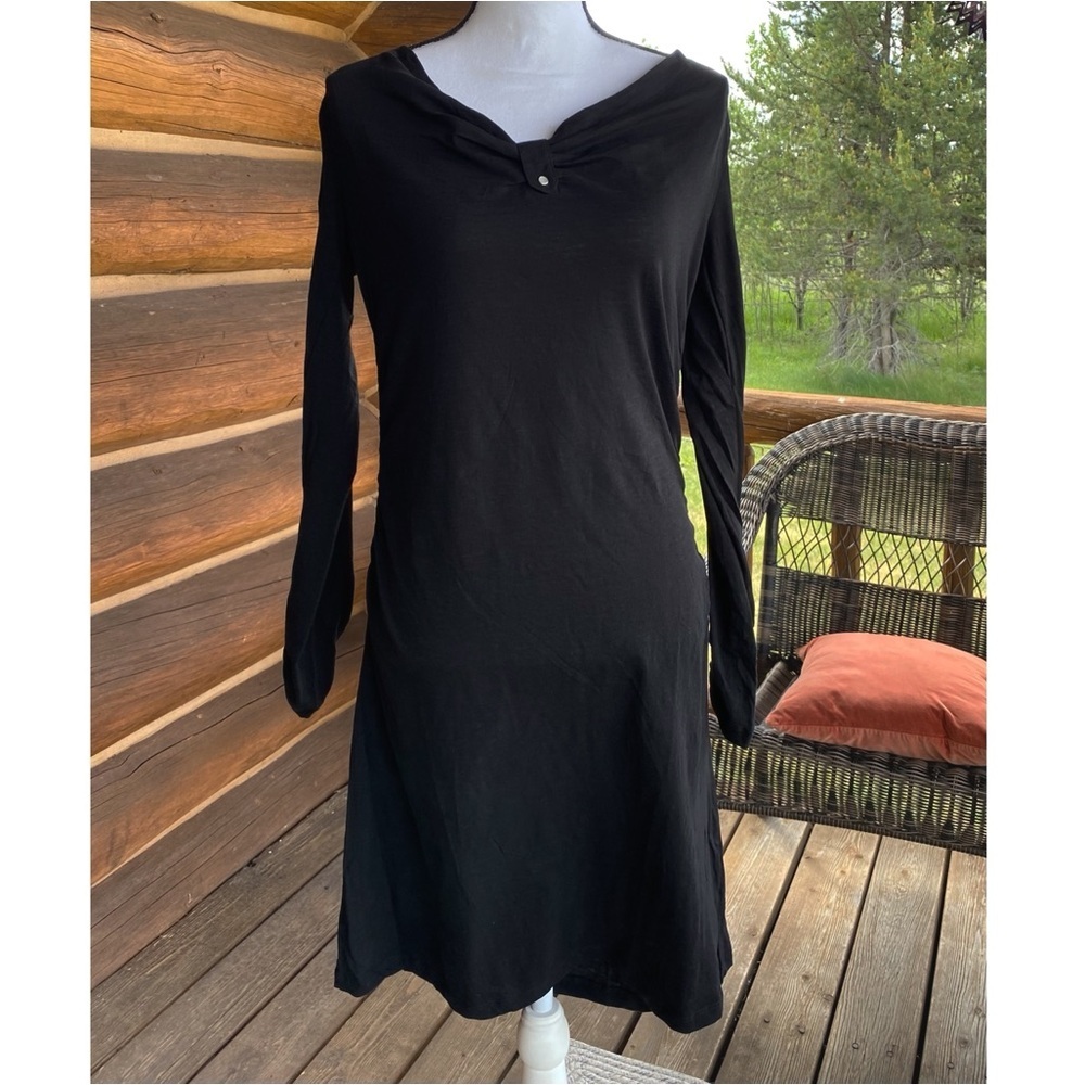 Nwt ETHOS Paris Organic Cotton Dress Black - Womens size L